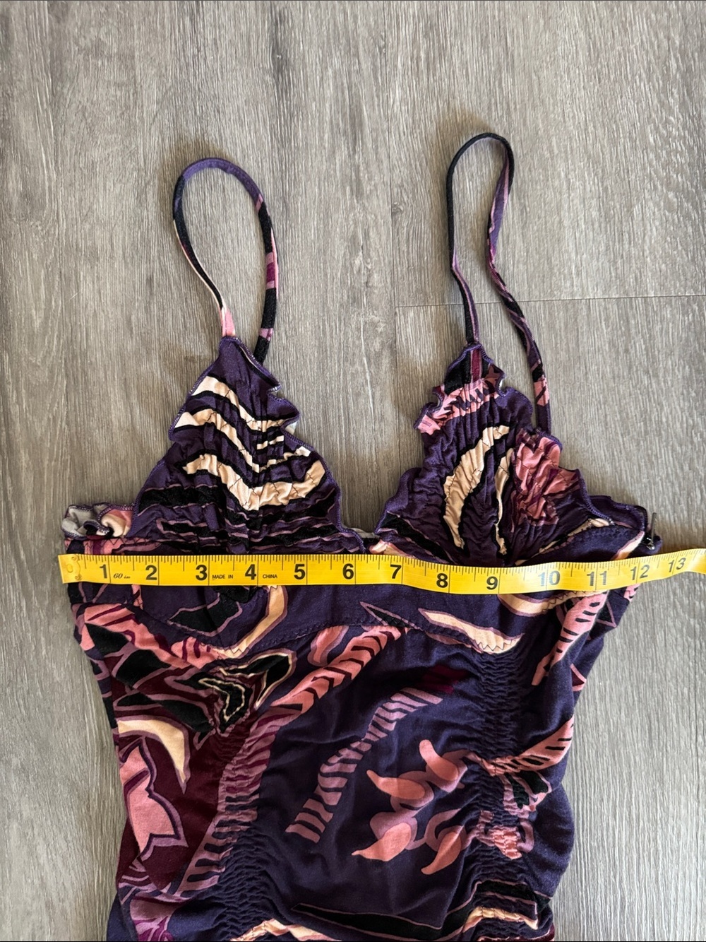 Byblos Purple Floral-Print Slip Dress with Pink and Cream Accents - Picture 10 of 13
